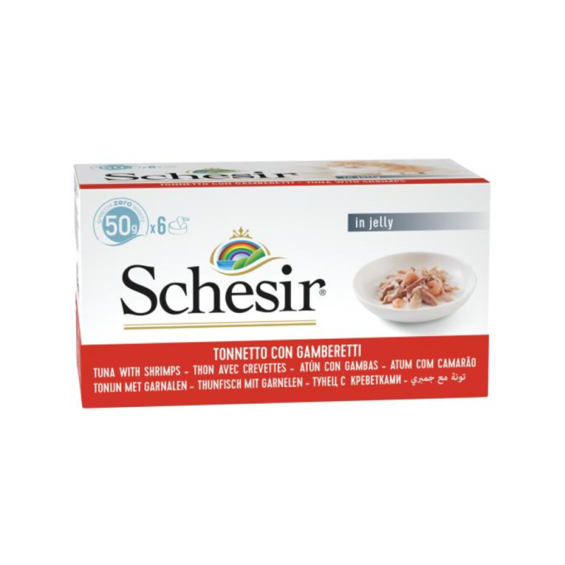 SCHESIR Cat can Tuna with Shrimps 6x50gr