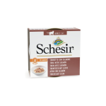 SCHESIR CAT CAN BROTH NATURAL SAUCE TUNA WITH SALMON 70gr