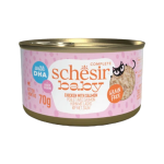 SCHESIR BABY Cat can Wholefood Chicken With Salmon 70gr