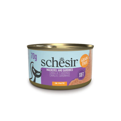 SCHESIR GRILL PATE Cat Can Mackerel and Sardines 70gr