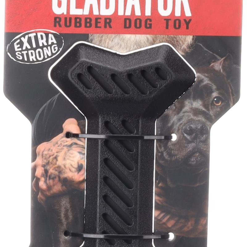 Jucarie din cauciuc Gladiator Bone Black