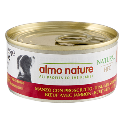 ALMO NATURE Dog HFC Can Natural Beef and Ham