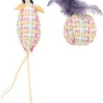 Jucarie pentru pisici Texa Ball+Mouse Purple