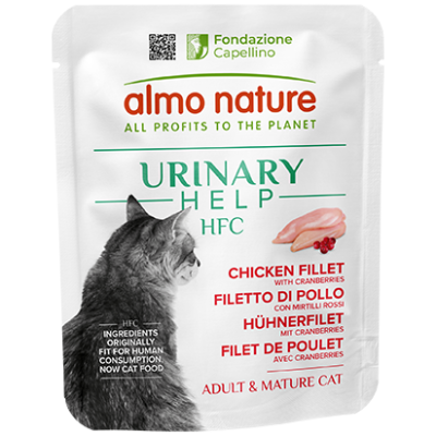 ALMO NATURE Cat HFC Pouch Urinari Help Chicken Fillet with cranberries