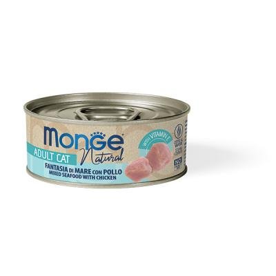 MONGE Cat Natural Can Seafood mixed with Chicken