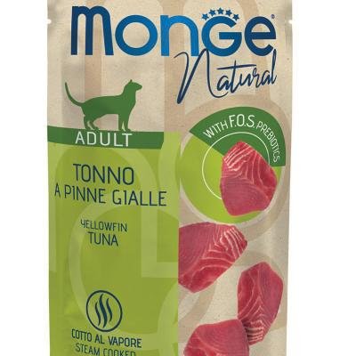 MONGE Cat Natural Pouch Yellowfin Tuna (Pacific tuna) in jelly