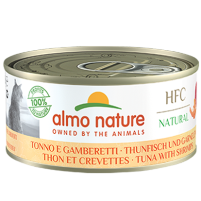ALMO NATURE Cat HFC Can Natural Tuna/Shrimps