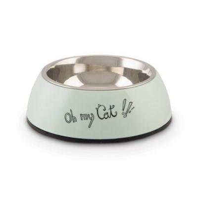Beeztees castron din inox pentru pisici OH MY CAT Mint