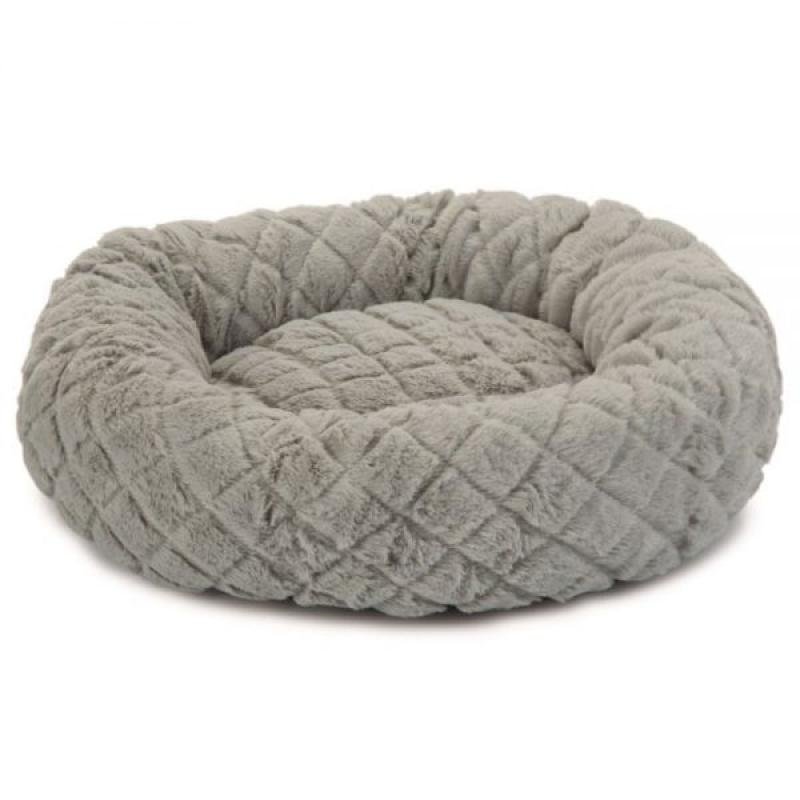 Beeztees culcuș din pluș pentru pisici LEVISA Grey 43x43x13cm