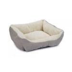 Beeztees лежак плюшевый для кошек MOGINA Grey 45x37x18cm