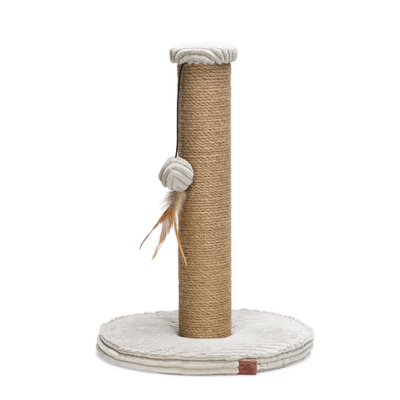 BEEZTEES кошачий скребок RIBBED LGrey 35x35x50 cm