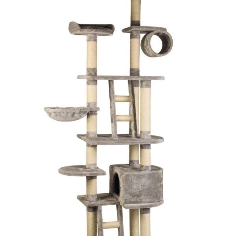 Beeztees кошачий скребок MAGNEFIQ Grey 70x50x220-260cm