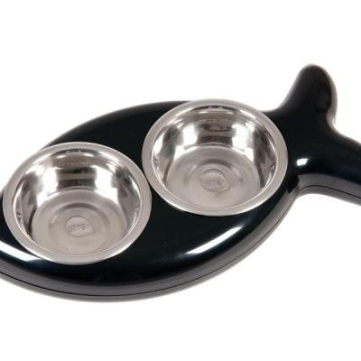 Castron din inox dublu BOWL FISH