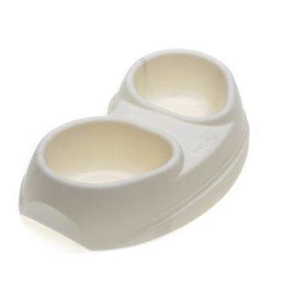 Castron din plastic COMFY BOWL SPACE DOUBLE ECRU