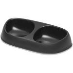Castron dublu din plastic EXQI Black 2х200ml