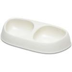 Castron dublu din plastic EXQI White 2х200ml