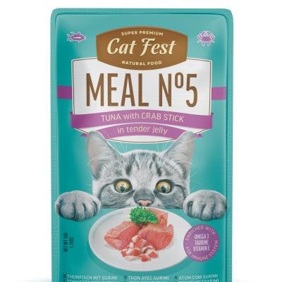 Cat Fest Pouch Red Tuna+Surimi Meal Nr.5