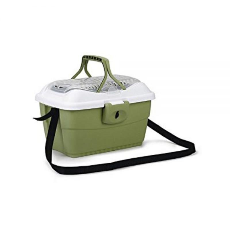 Переноска MIDI GULLIVER lightgreen/white 45x33x33cm