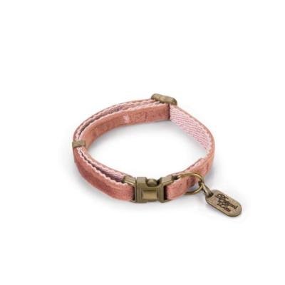 DBL ошейник VELURA Pink 20-30×10