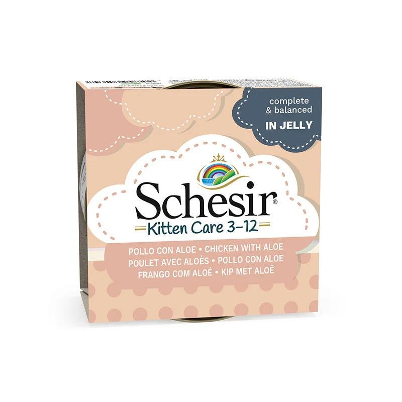 SCHESIR Kitten Chicken With Aloe in jelly
