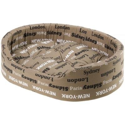 FERPLAST Canapea din bumbac DANDY 55 Cush. Brown Cities