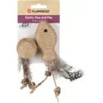 Flamingo игрушка для кошек из джута BALL BROWN 15*4.5*2.5cm