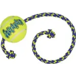 Flamingo игрушка резиновая KONG Squeakair Ball+Rope Med