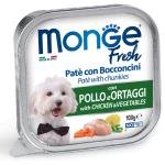 MONGE Dog Fresh Pate with Chicken and Vegetab.