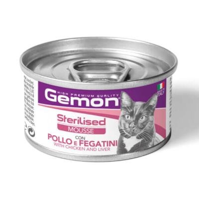 GEMON Cat Mousse Sterilised Chicken and Liver