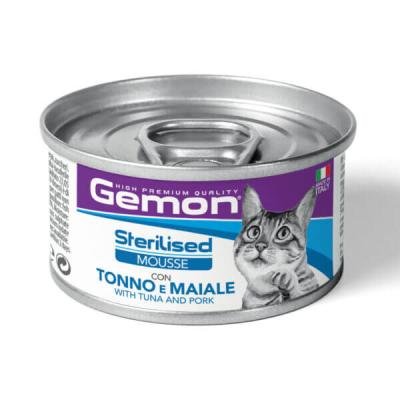 GEMON Cat Mousse Sterilised Tuna and Pork