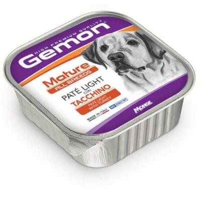 GEMON Dog All Breeds Mature Paté Light with Turkey