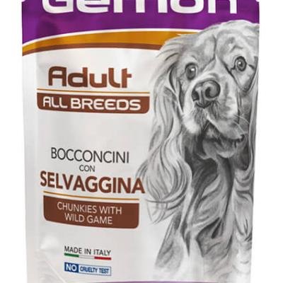 GEMON Dog All Breeds Adult with Wild Game