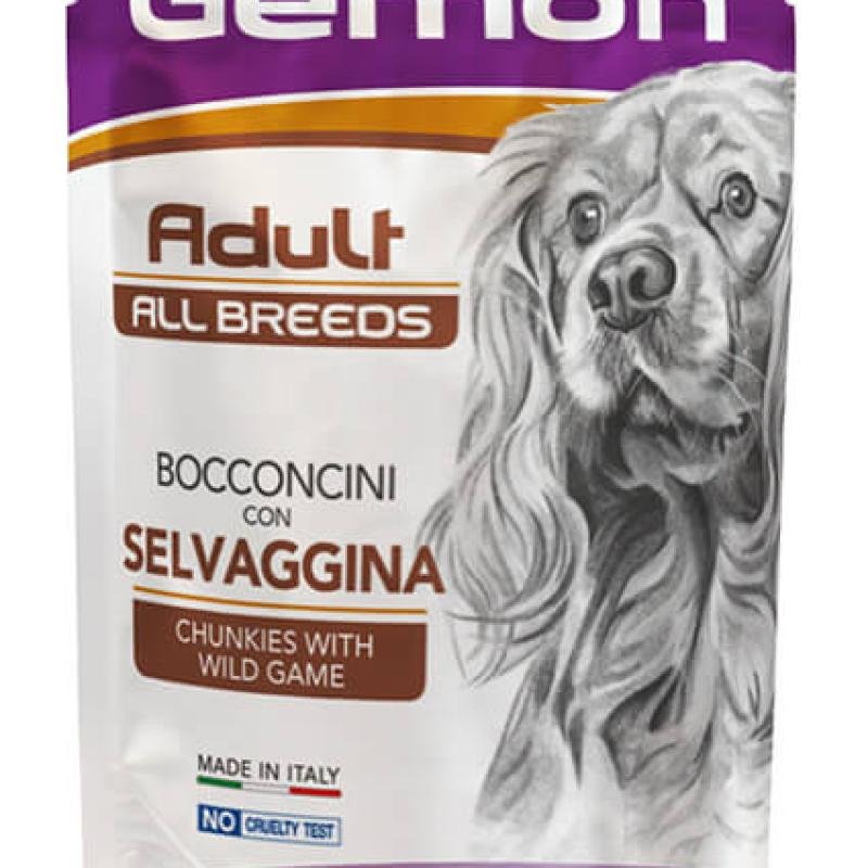 GEMON Dog All Breeds Adult with Wild Game