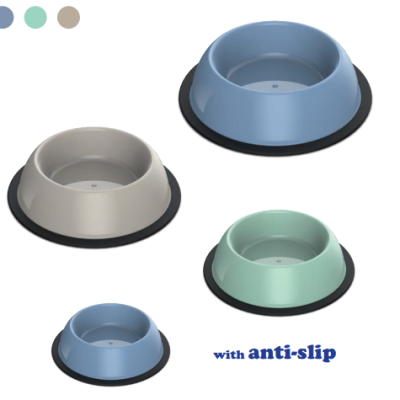 GEORPLAST castron plastic Silver Round Bowl Antislip