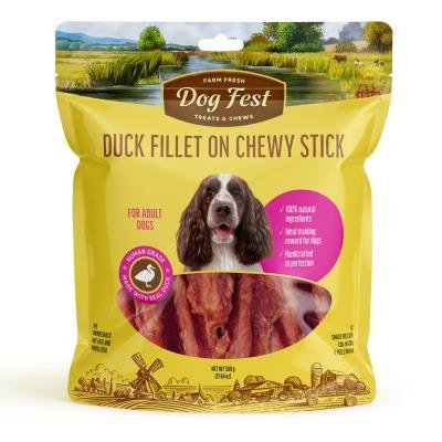 Dog Fest Duck Fillet on Chewy Stick