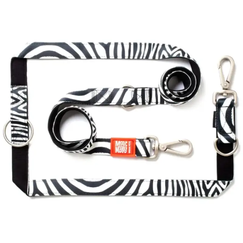 MAX & MOLLY Lesă Multi-Functional Zebra