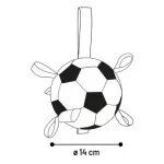 FLAMINGO Игрушка мягкая FOOTBALL With Ribbons Small