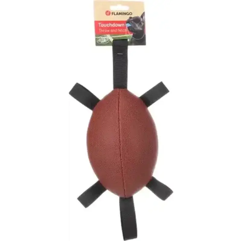 FLAMINGO Игрушка мягкая RUGBYBALL With Ribbons