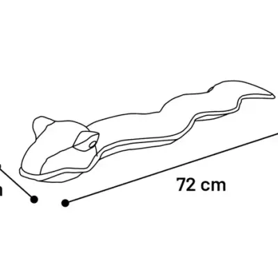 Flamingo jucărie din material textil DOBBLA SNAKE