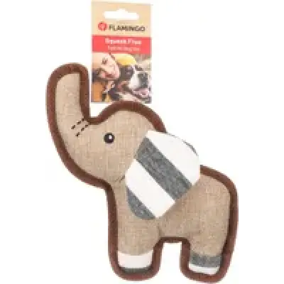 FLAMINGO игрушка текстильная WIGRI ELEPHANT Beige 21×6.5x20cm