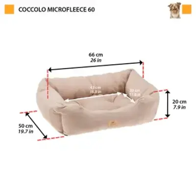 FERPLAST culcuș din material textil COCCOLO MICROFLEECE 60