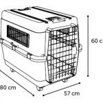 Cușcă de transport NOMAD Grey 57x80x60cm