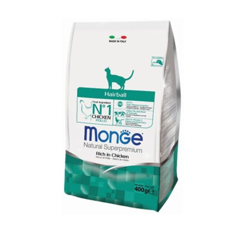 MONGE dry cat HAIRBALL Chicken