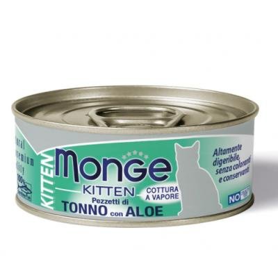 MONGE Cat Jelly Kitten Can Yellowfin Tuna with Aloe