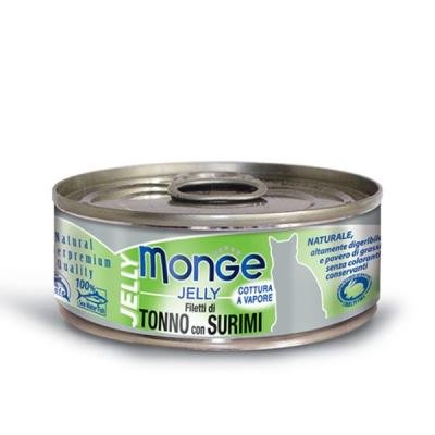 MONGE Cat Jelly Can Yellowfin Tuna with Surimi