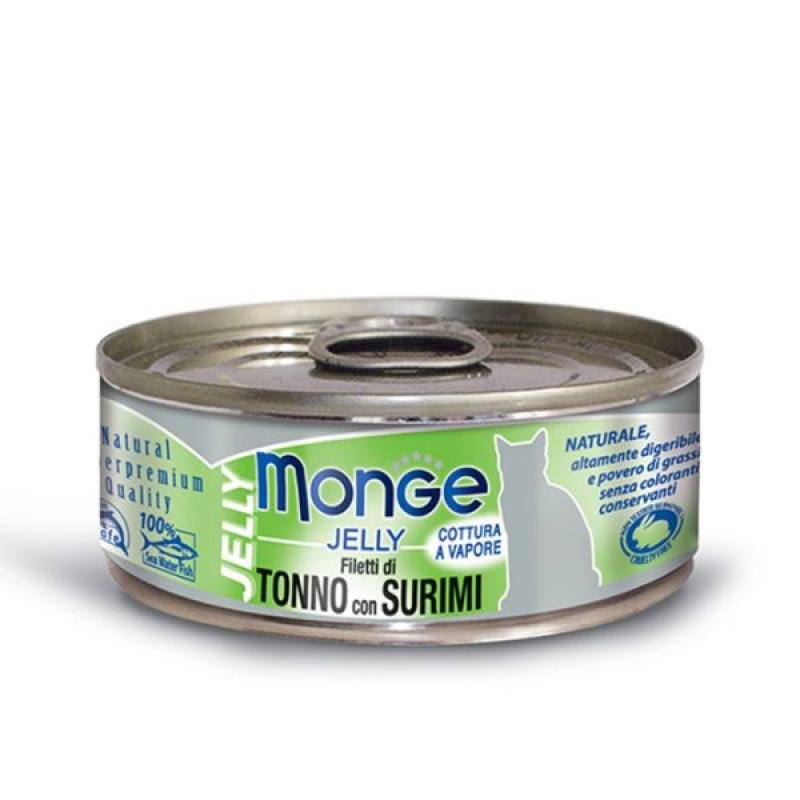 MONGE Cat Jelly Can Yellowfin Tuna with Surimi