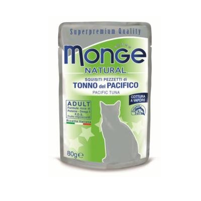 MONGE Cat Natural Pouch Yellowfin Tuna (Pacific tuna) in jelly