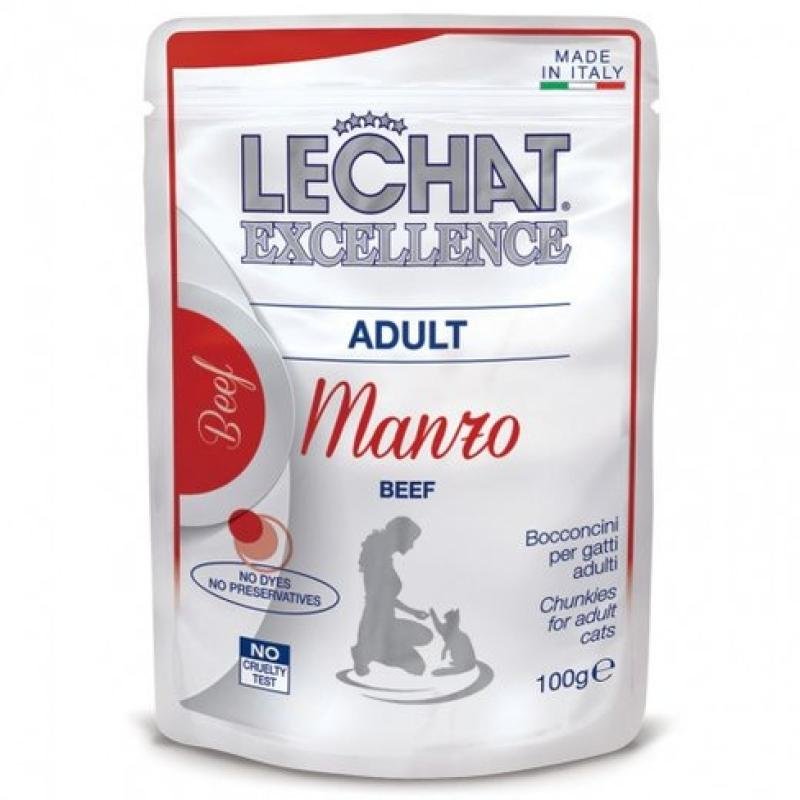 LECHAT Excellence Adult Chunkies with Beef