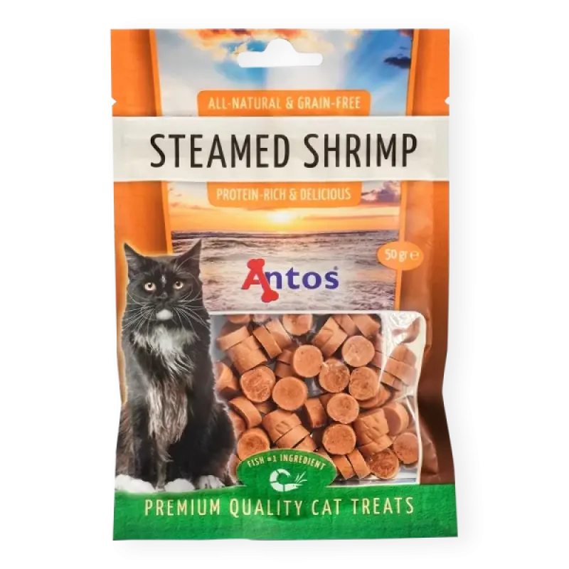 Antos Cat Treats Steamed Shrimp