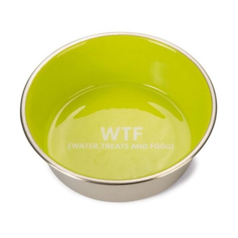 BEEZTEES металич. миска для собак WTF